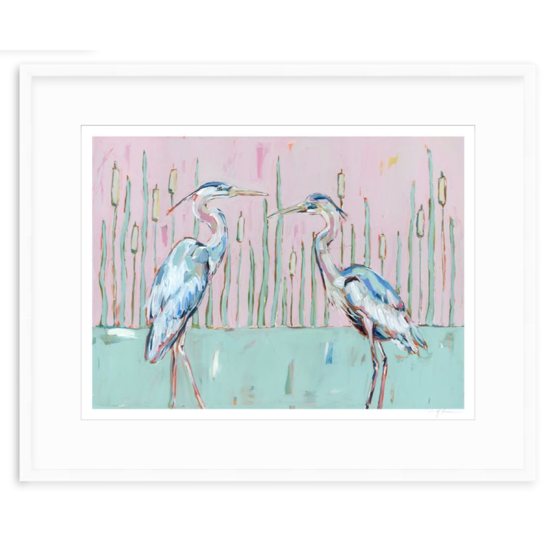 Follow Your Path Blue Herons Fine Art Print