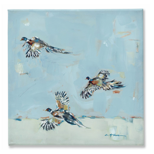 "Pheasantly Surprised" on canvas
