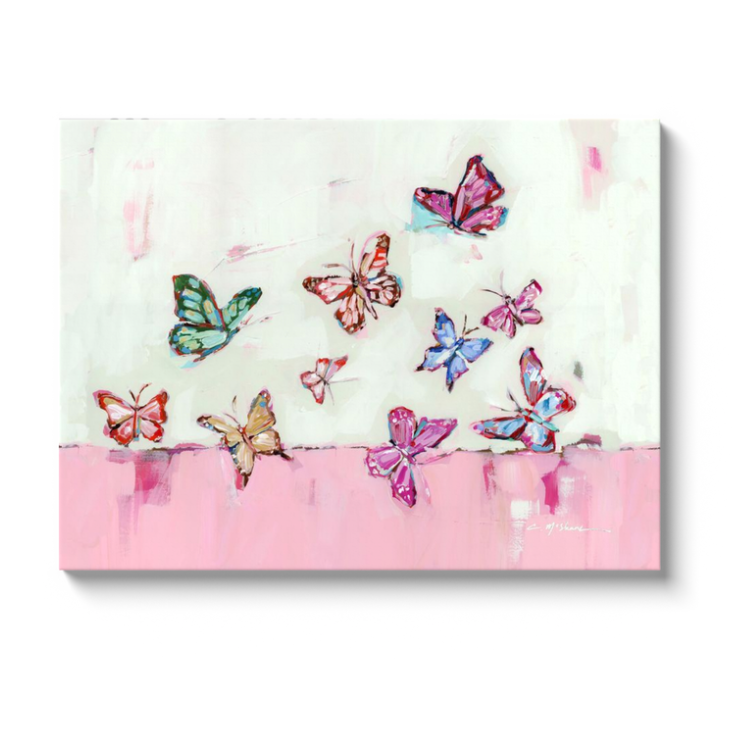 "Butterfly Wishes" on canvas