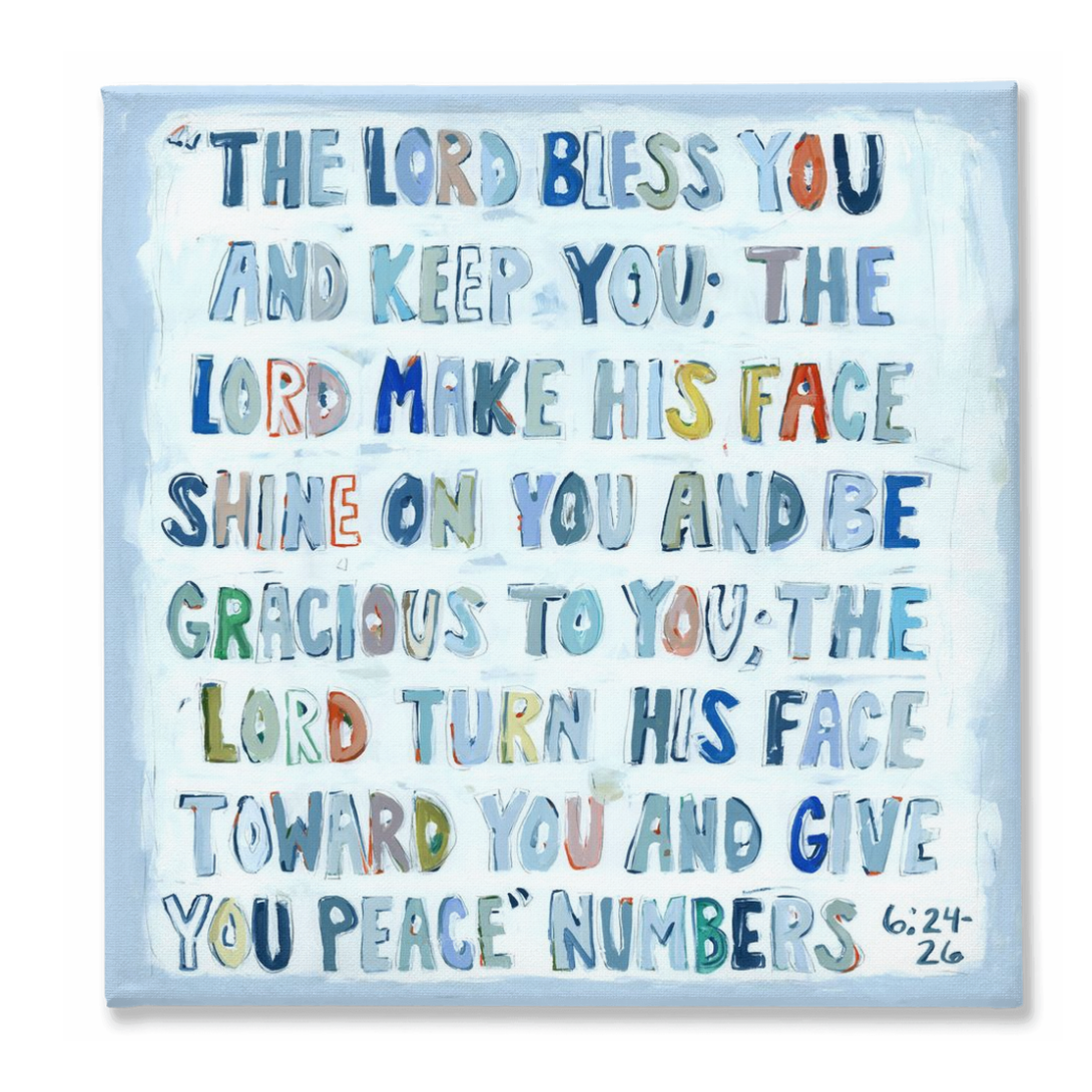 Numbers 6:24-26 on canvas