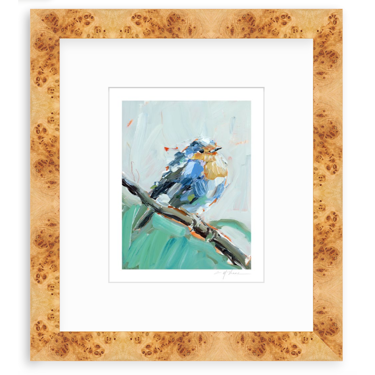 Bluebird of Happiness Fine Art Print