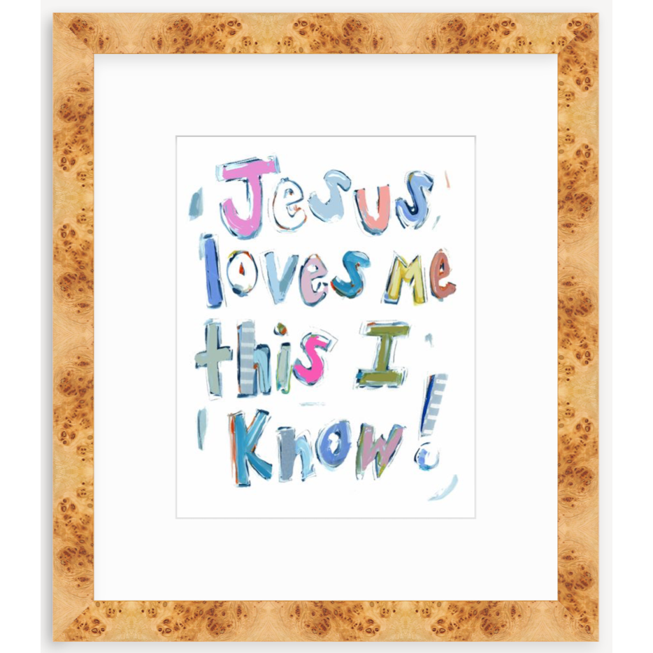 Jesus Loves Me Fine Art Print