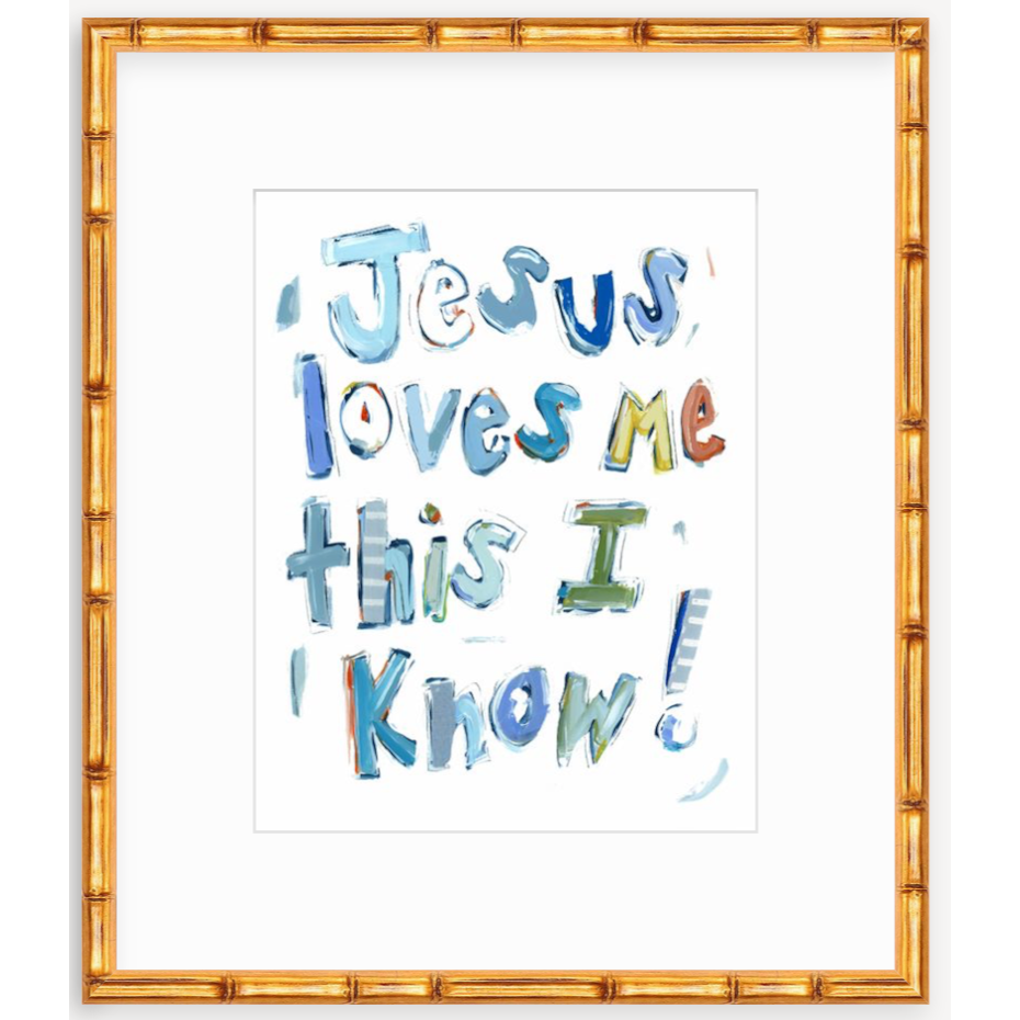 Jesus Loves Me Fine Art Print