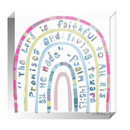 Promise Keeper Bible Verse Acrylic Tabletop Art