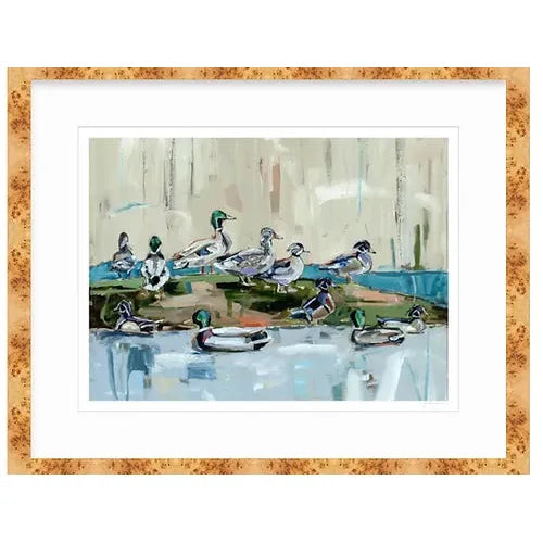 Mound Party Ducks Fine Art Print