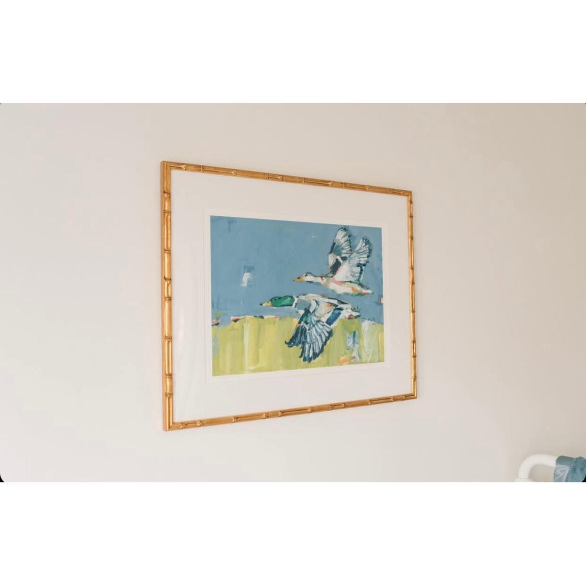 Duck Krausing Mallard Ducks Fine Art Print
