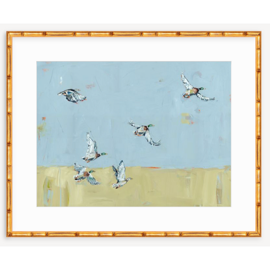 Here We Go Again Ducks Fine Art Print