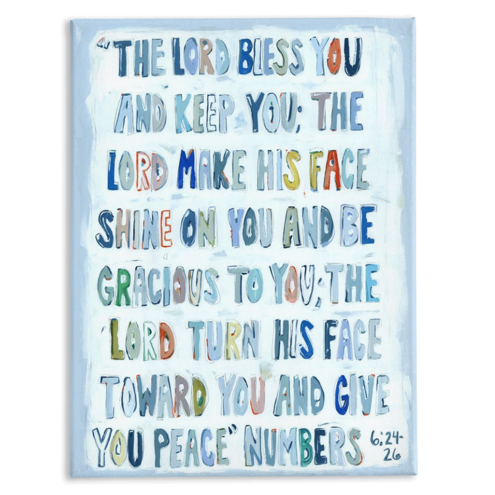 Numbers 6:24-26 on canvas