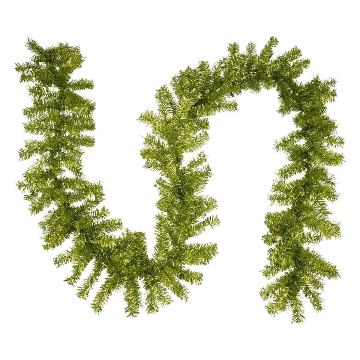 9' PVC Pine Garland: Lime Green Unlit