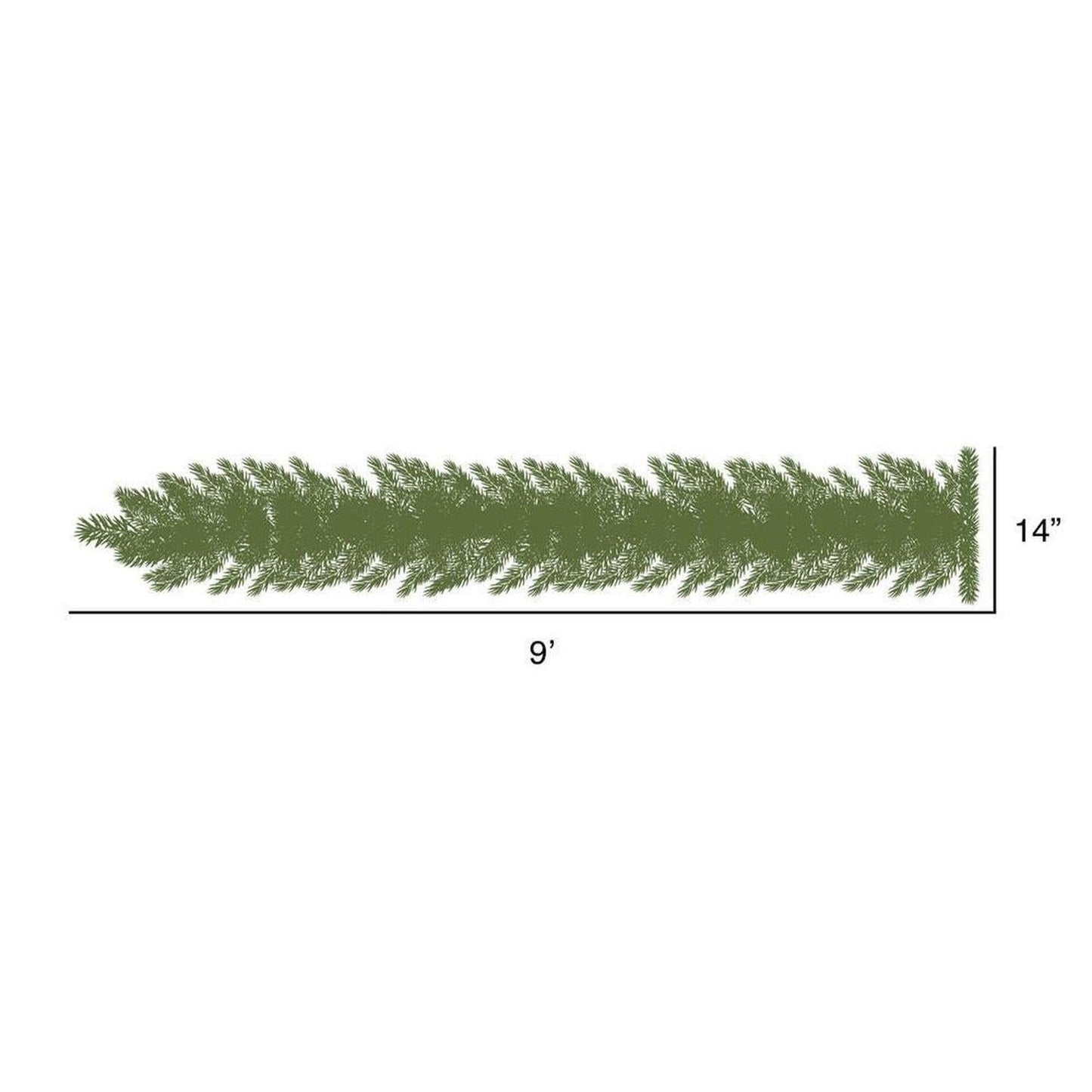 9' Pink Fir Holiday Garland, Pink Dura-Lit LED