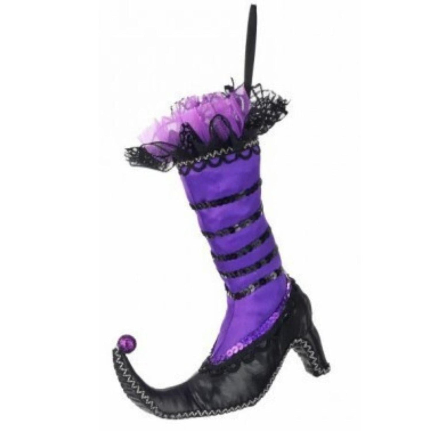 9" Plush Witch Boot Hanger