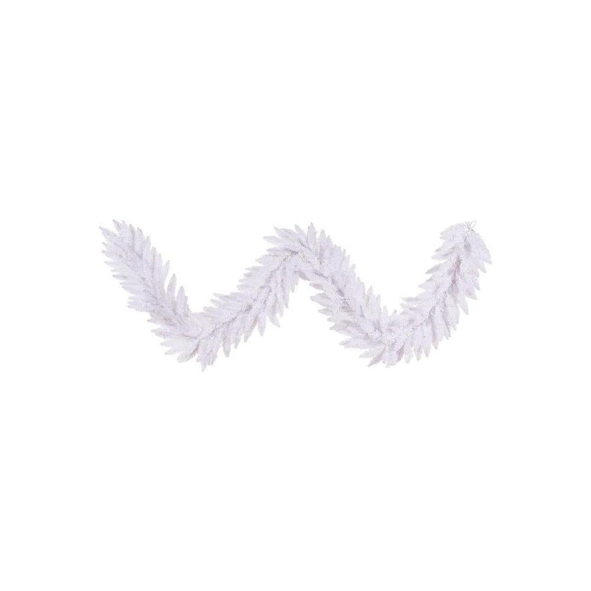 9' White Fir Artificial Christmas Garland, Unlit