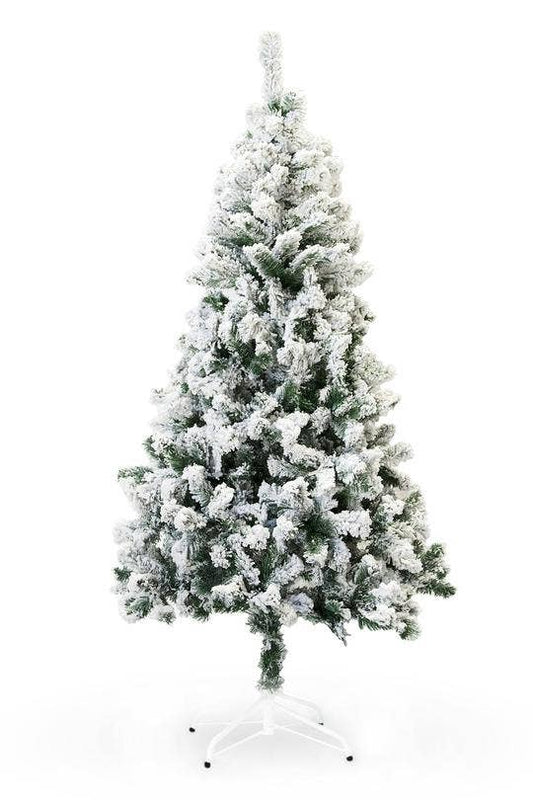 8 ft PVC Christmas Tree Snow Flocked