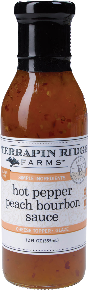 Hot Pepper Peach Bourbon Sauce