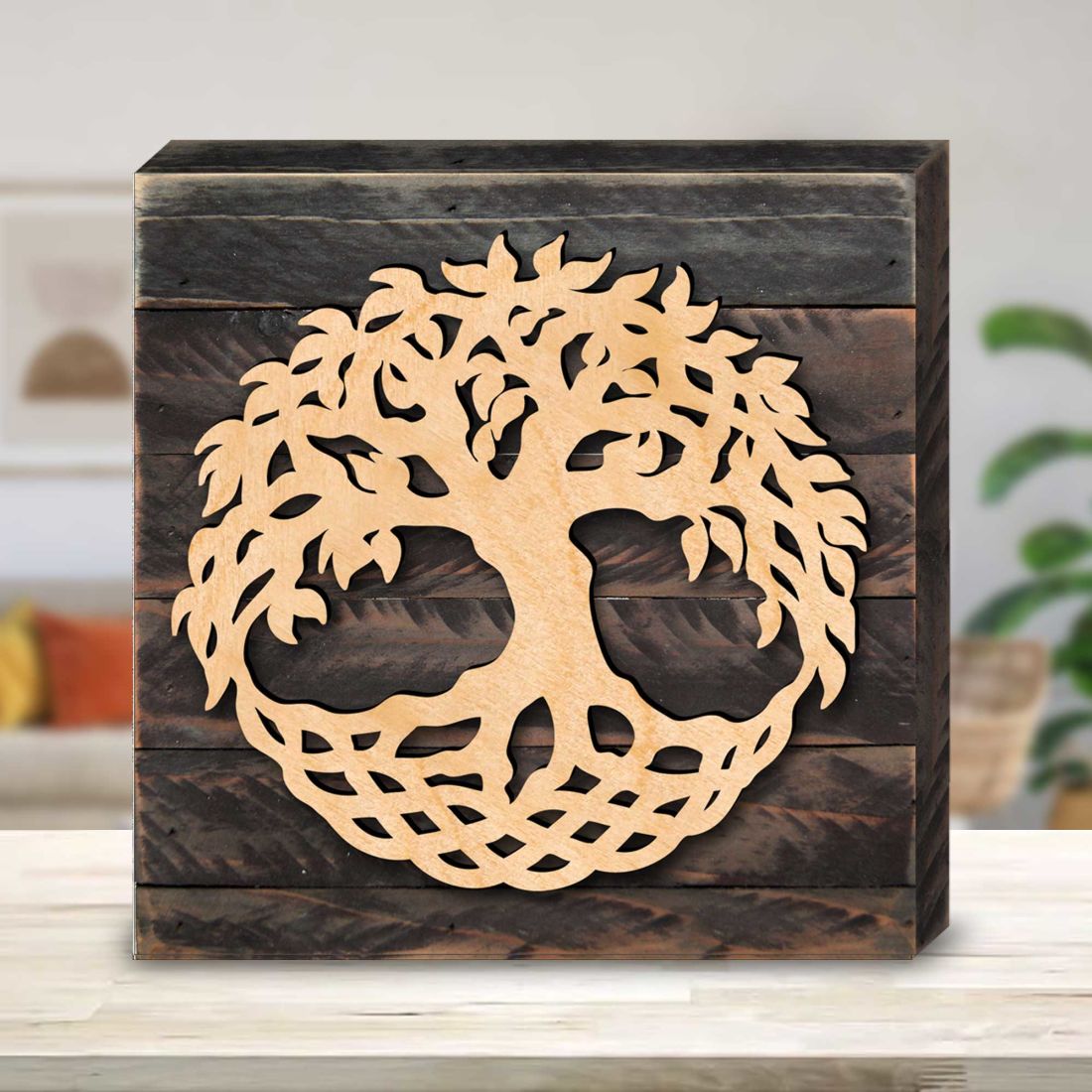 Tree of Life Celtic Art Wooden Wall Art by Celtic Art - Celtic Décor - 953167B