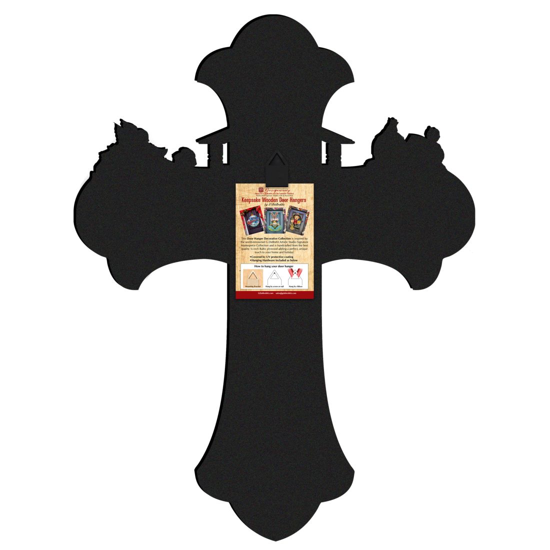 Easter Cross- He is Risen Outdoor Scene by Susan Winget - Easter Spring Decor - 8471303F-SW