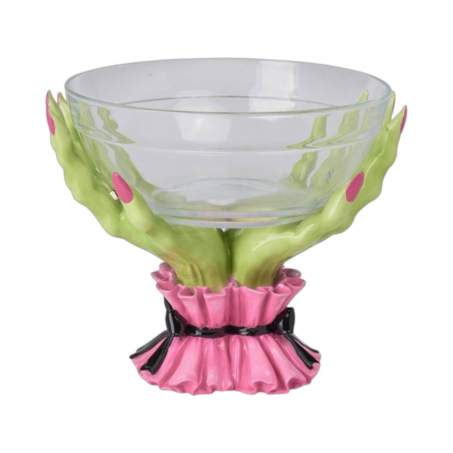 10in Green Witch Hand Candy Bowl by December Diamonds