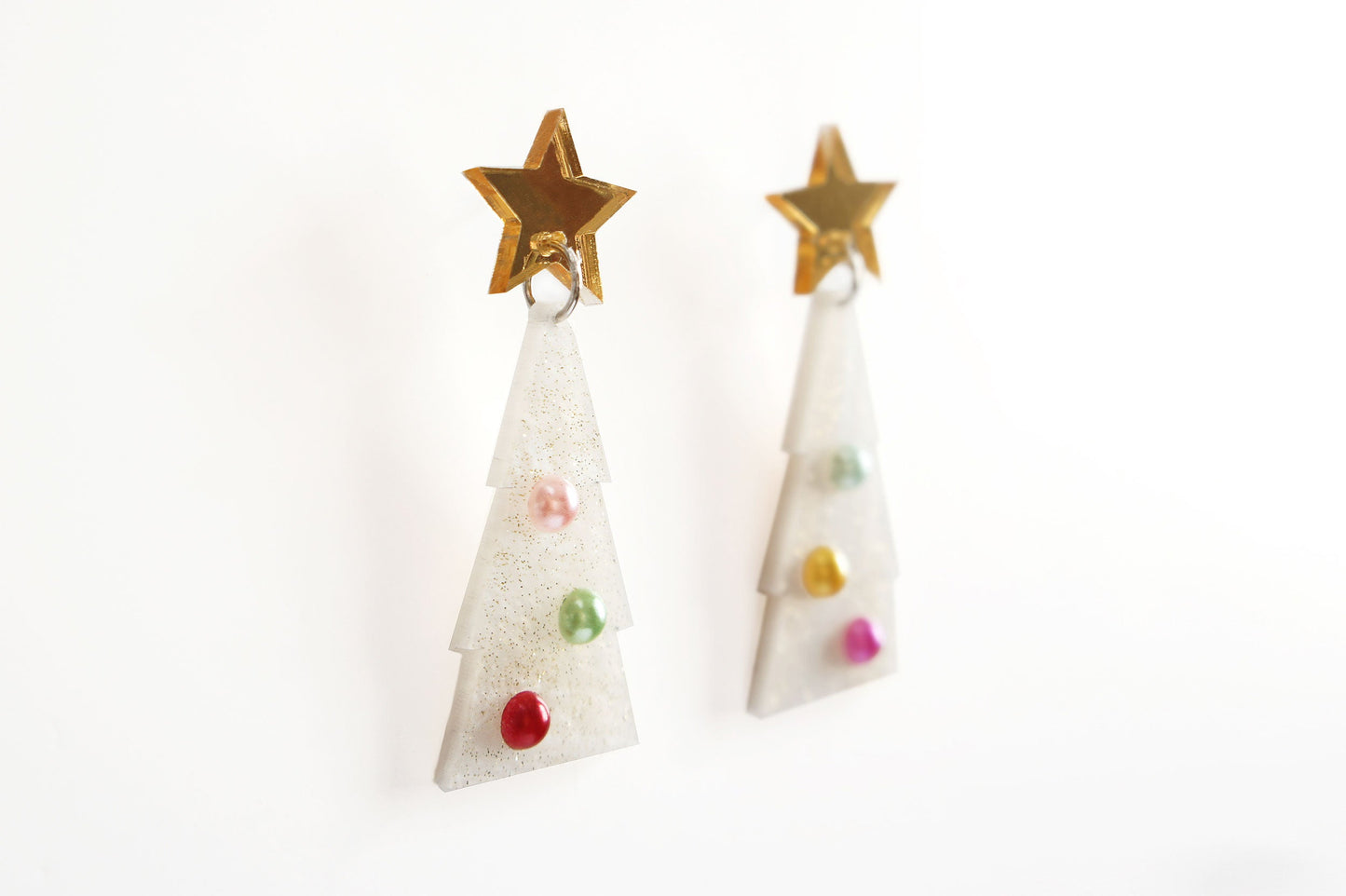 Purple Christmas Bauble Earrings by Laliblue – Retro Statement Jewelry Laliblue