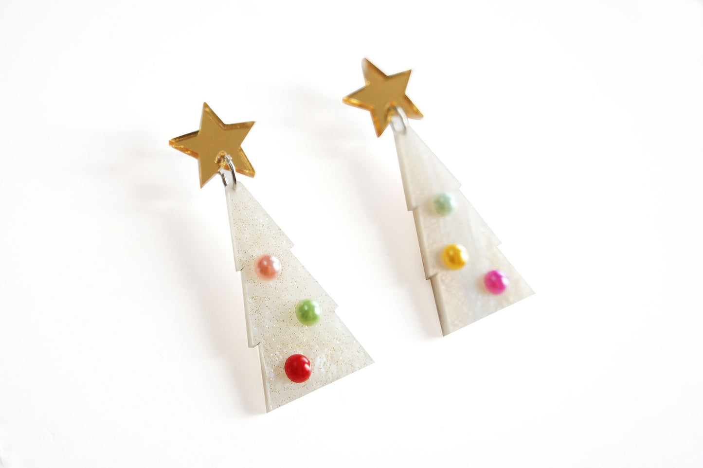 Purple Christmas Bauble Earrings by Laliblue – Retro Statement Jewelry Laliblue