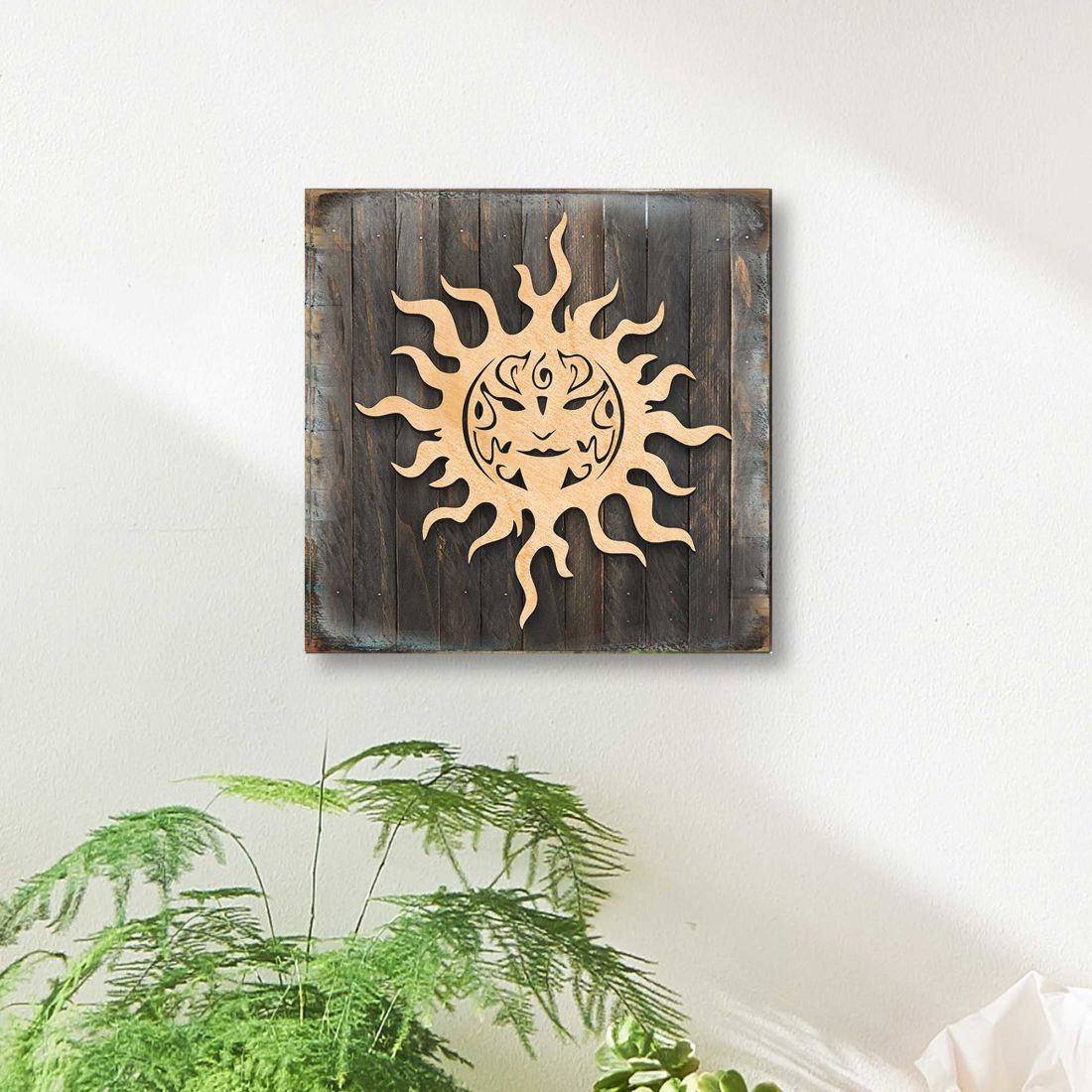 Celtic Sun Charm Art Wooden Wall Art by Celtic Art - Celtic Decor - 953169B