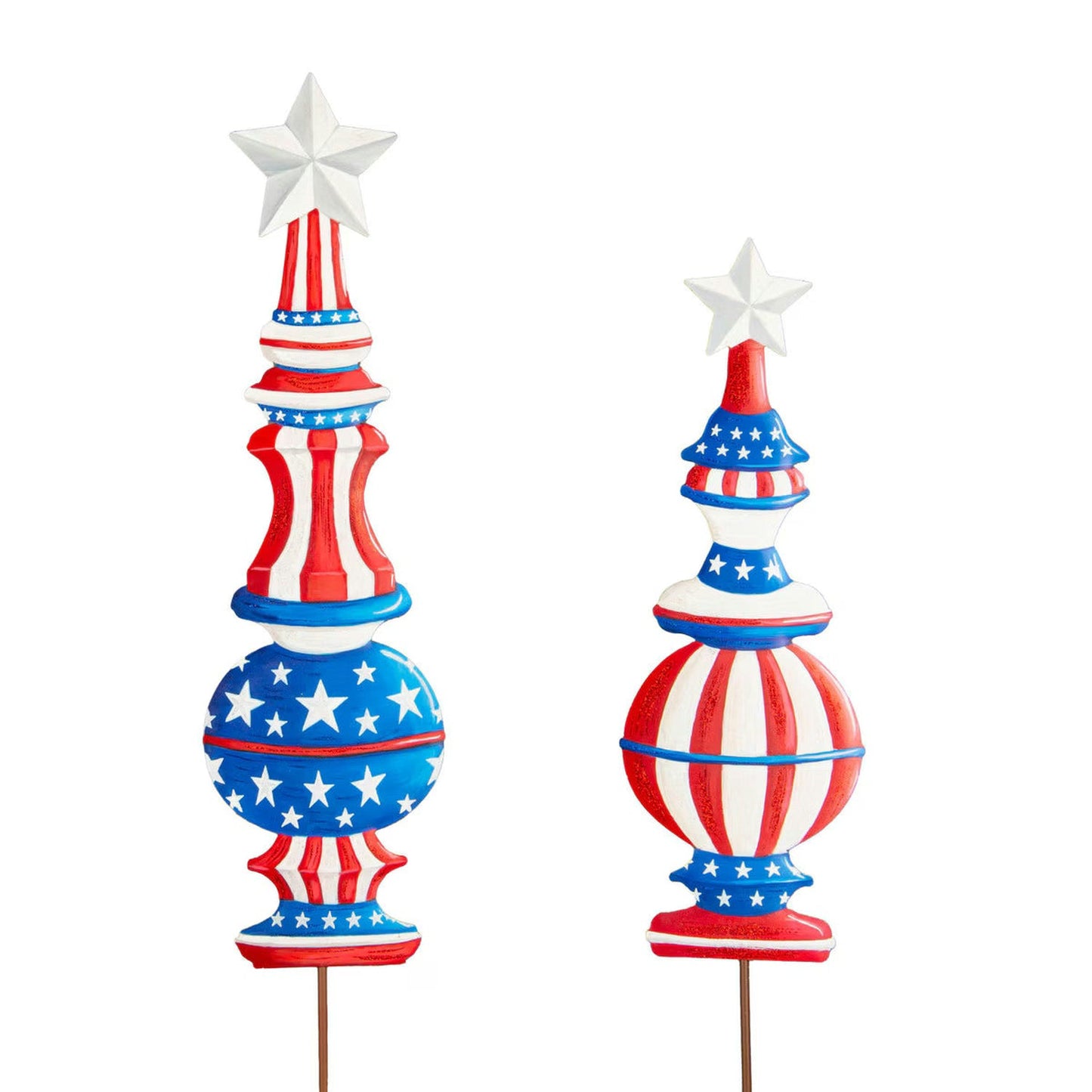Patriotic American Topiaries, Set of 2