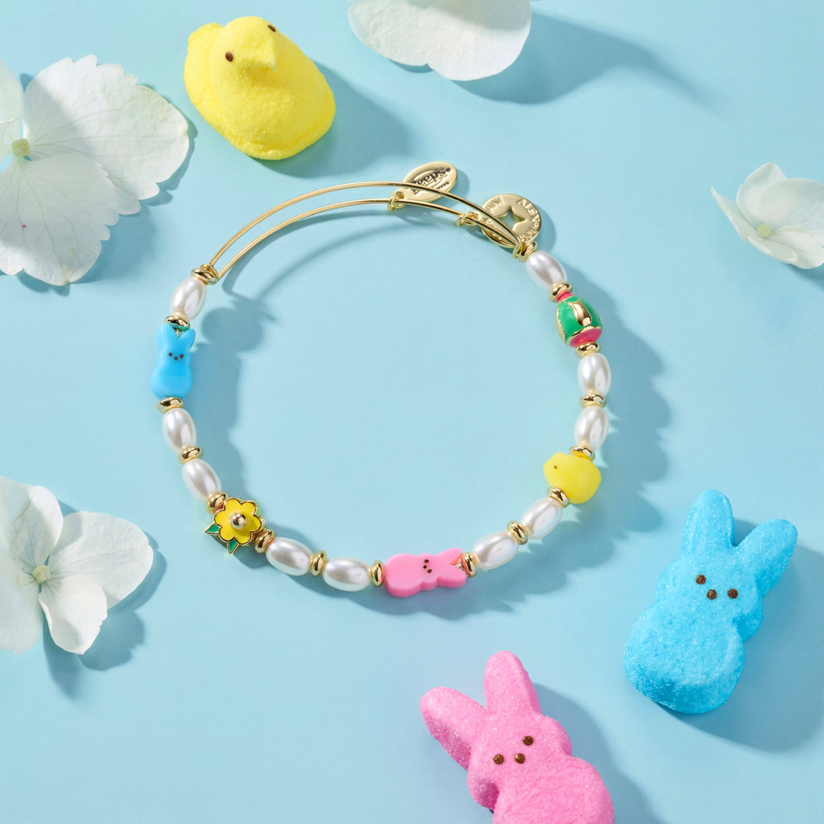 PEEPS® Chick and Bunny Beaded Bangle