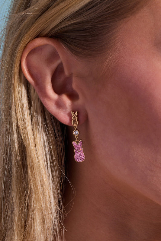 a close up of a woman's ear