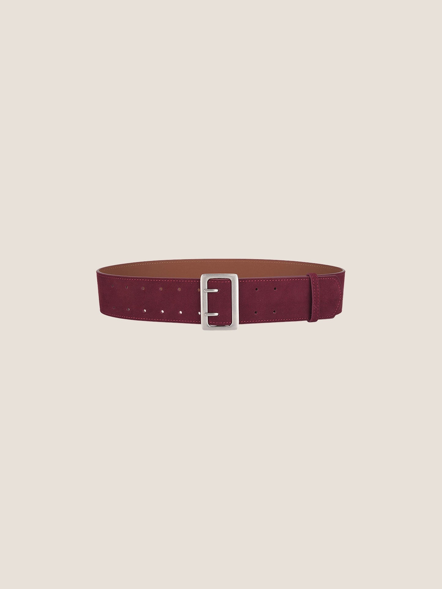 Cowhide Wide Retro Matte Belt