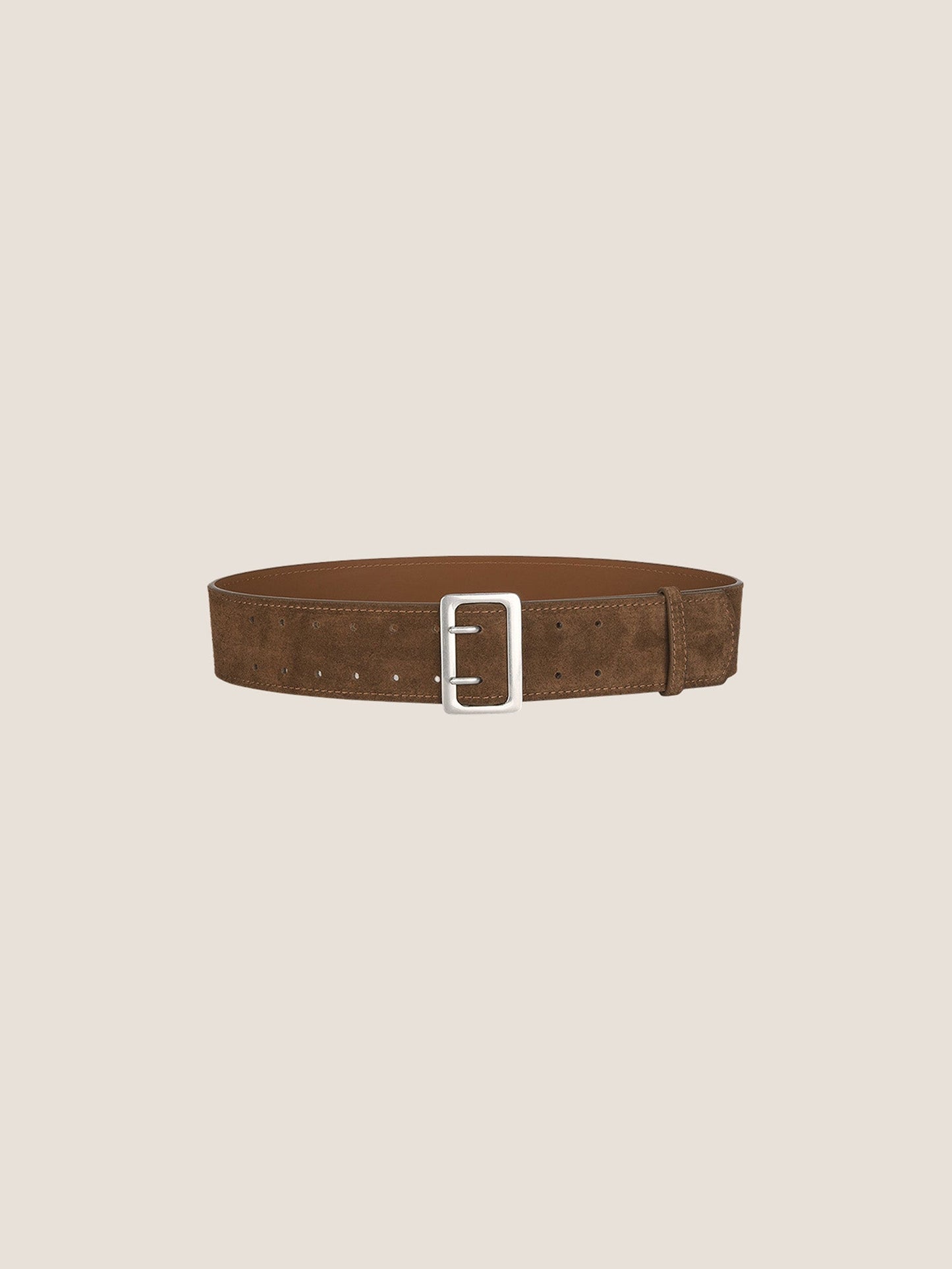 Cowhide Wide Retro Matte Belt