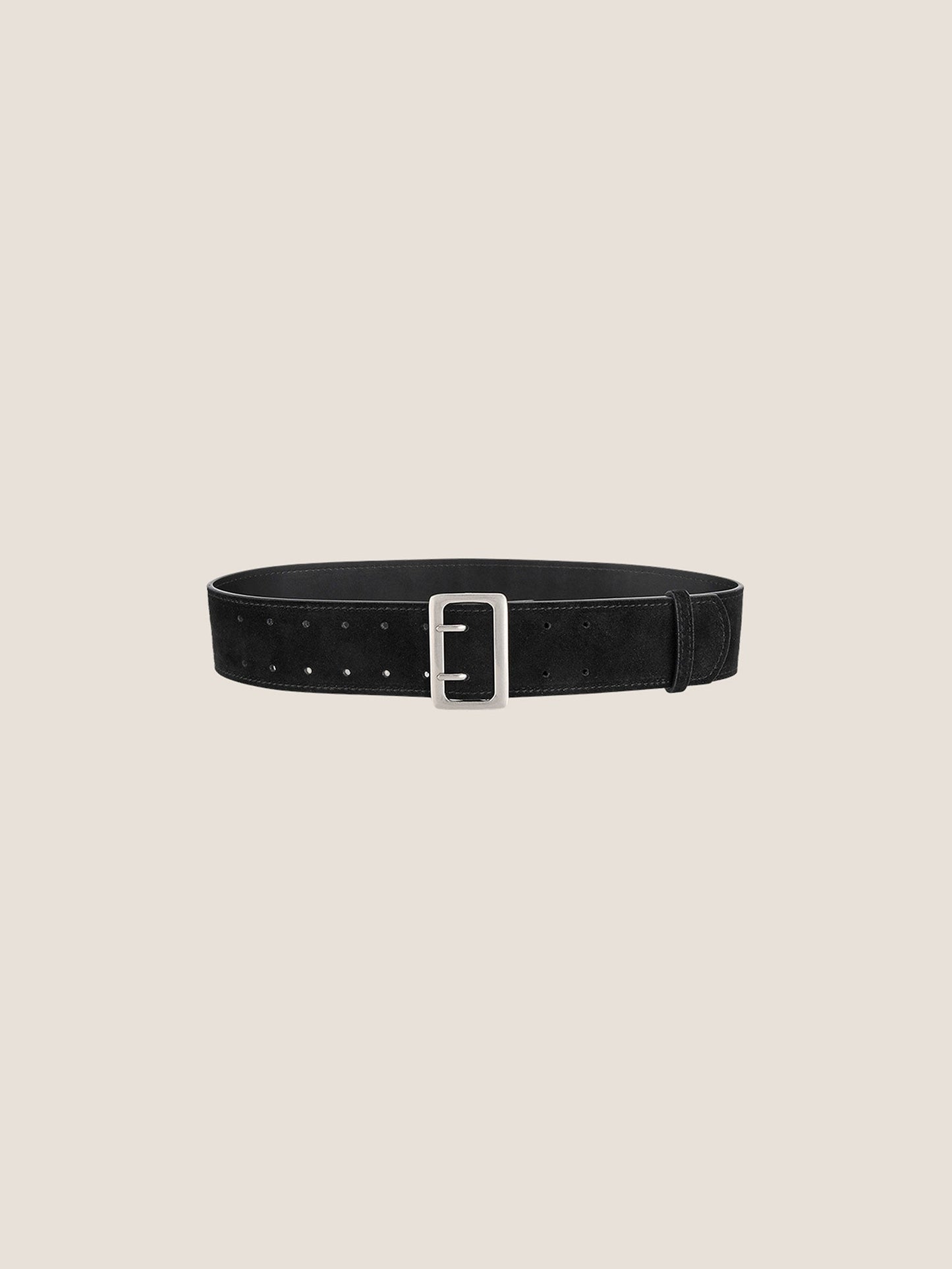 Cowhide Wide Retro Matte Belt