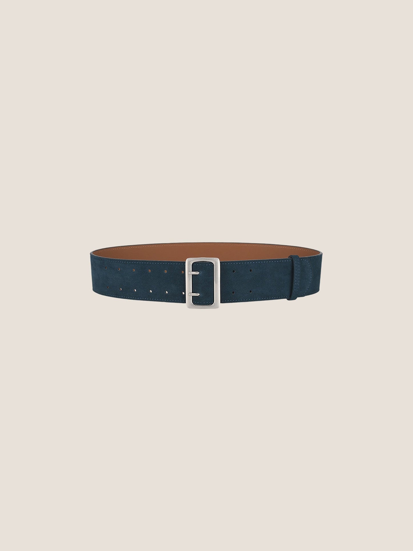 Cowhide Wide Retro Matte Belt