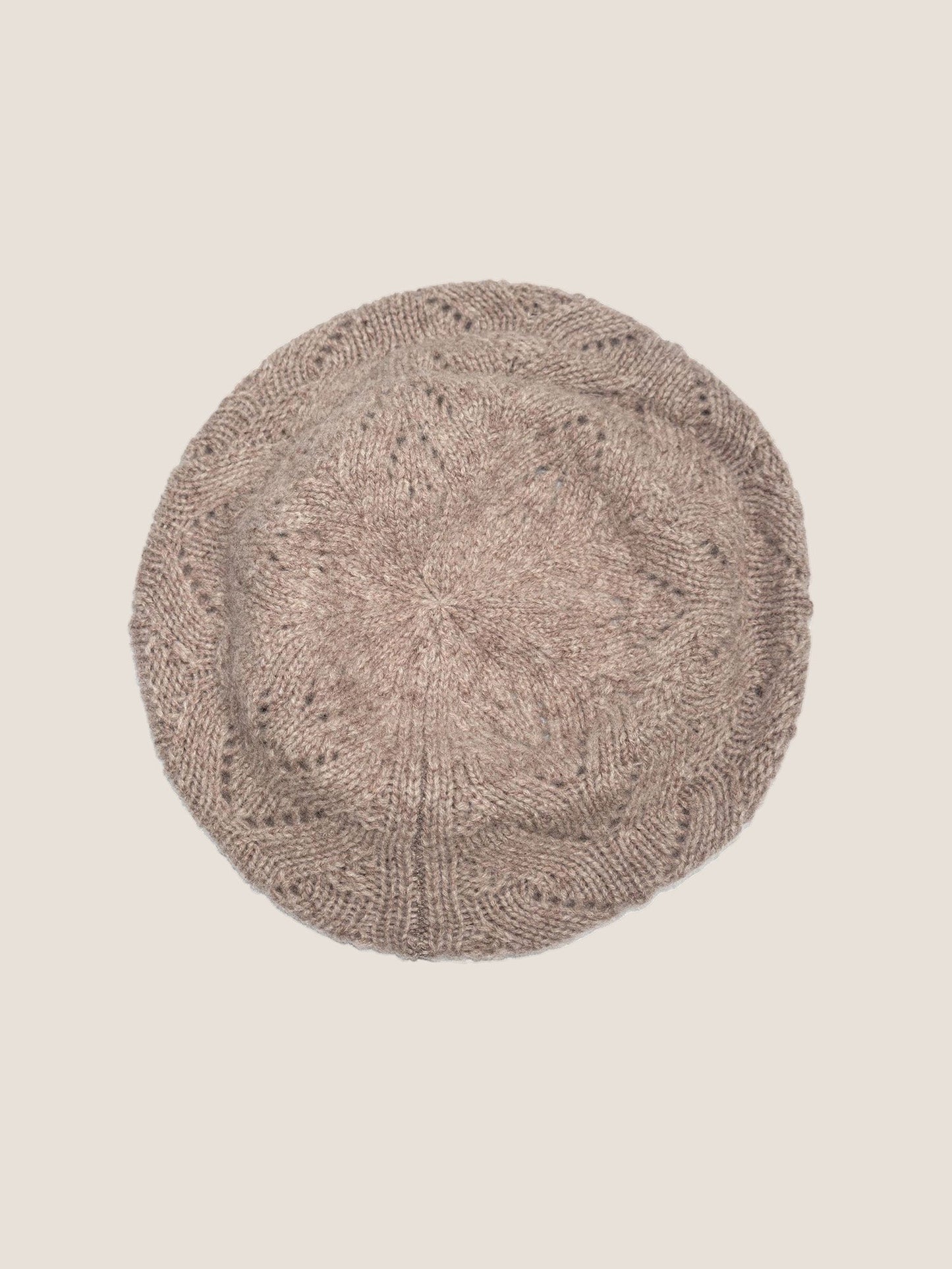 100% Wool Hand-Knit Beret