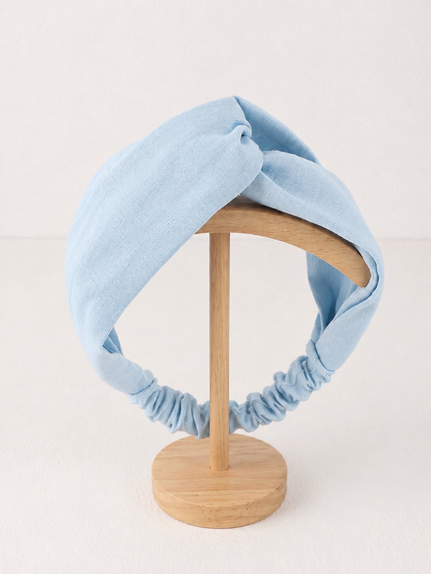 Linen Cross Wide Elastic Headband