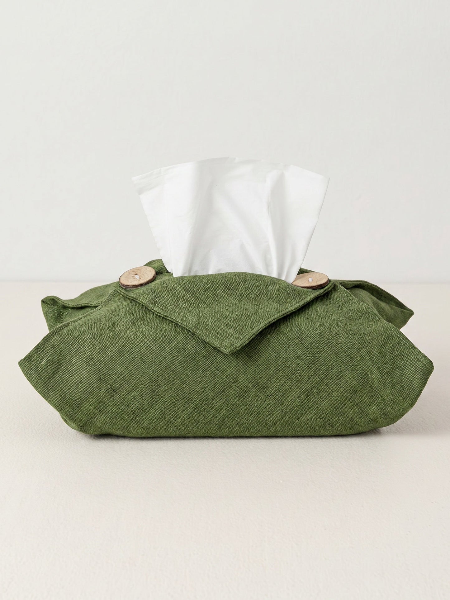 Linen Tissue Box Storage Cover