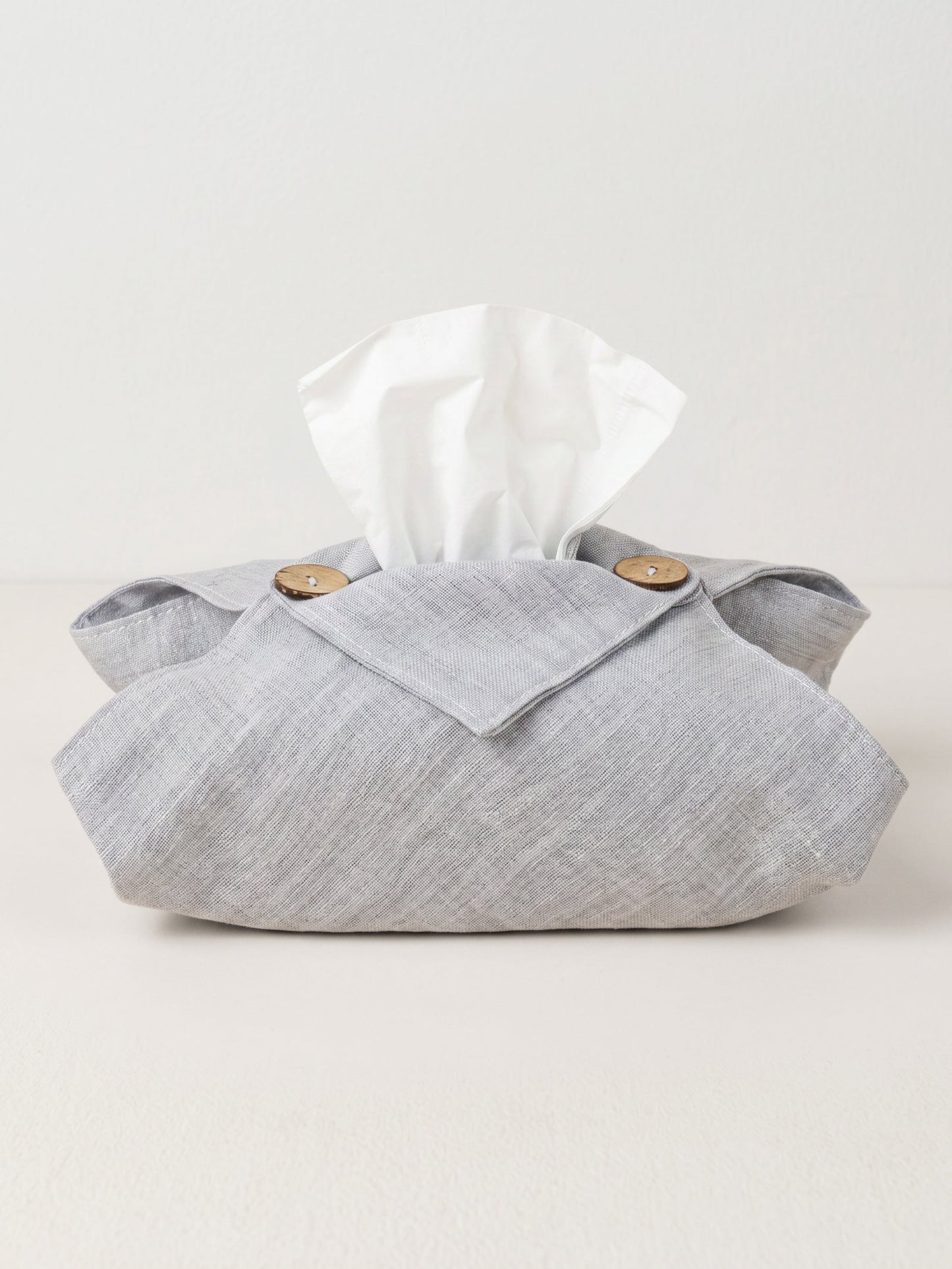 Linen Tissue Box Storage Cover