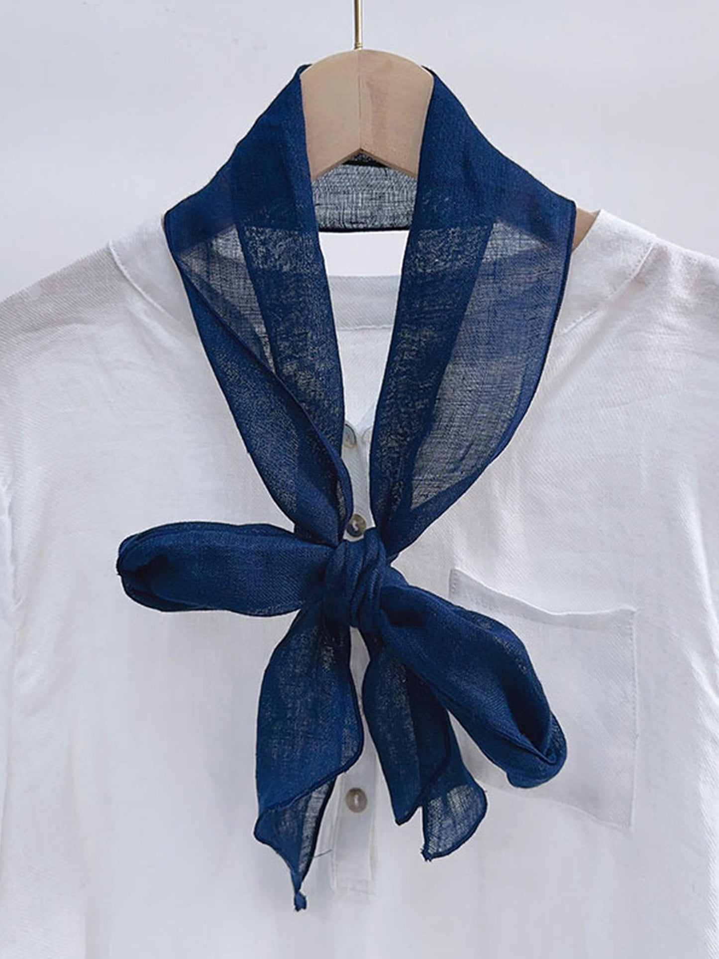 100% Linen Hand-Tie-Dyed Scarf