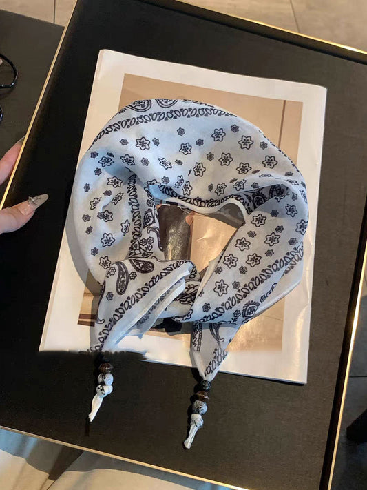 Bohemian Floral Multi-Functional Silk Scarf