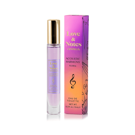 a bottle of perfume next to a box