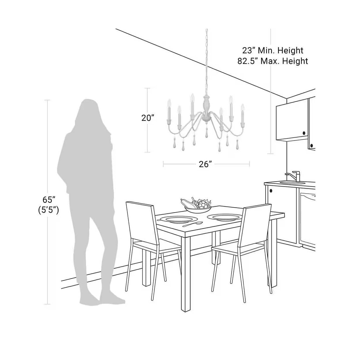 a drawing of a dining room