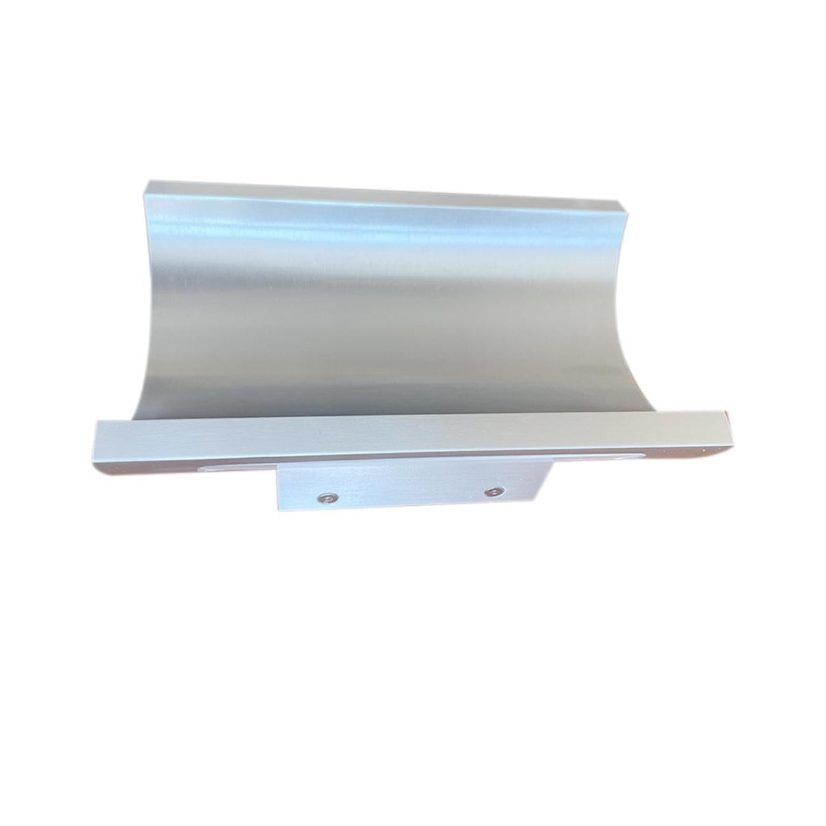 Alumilux Diverge 5"H 2-Light LED Outdoor Wall Sconce Light Fixture Satin Aluminum Finish by ET2