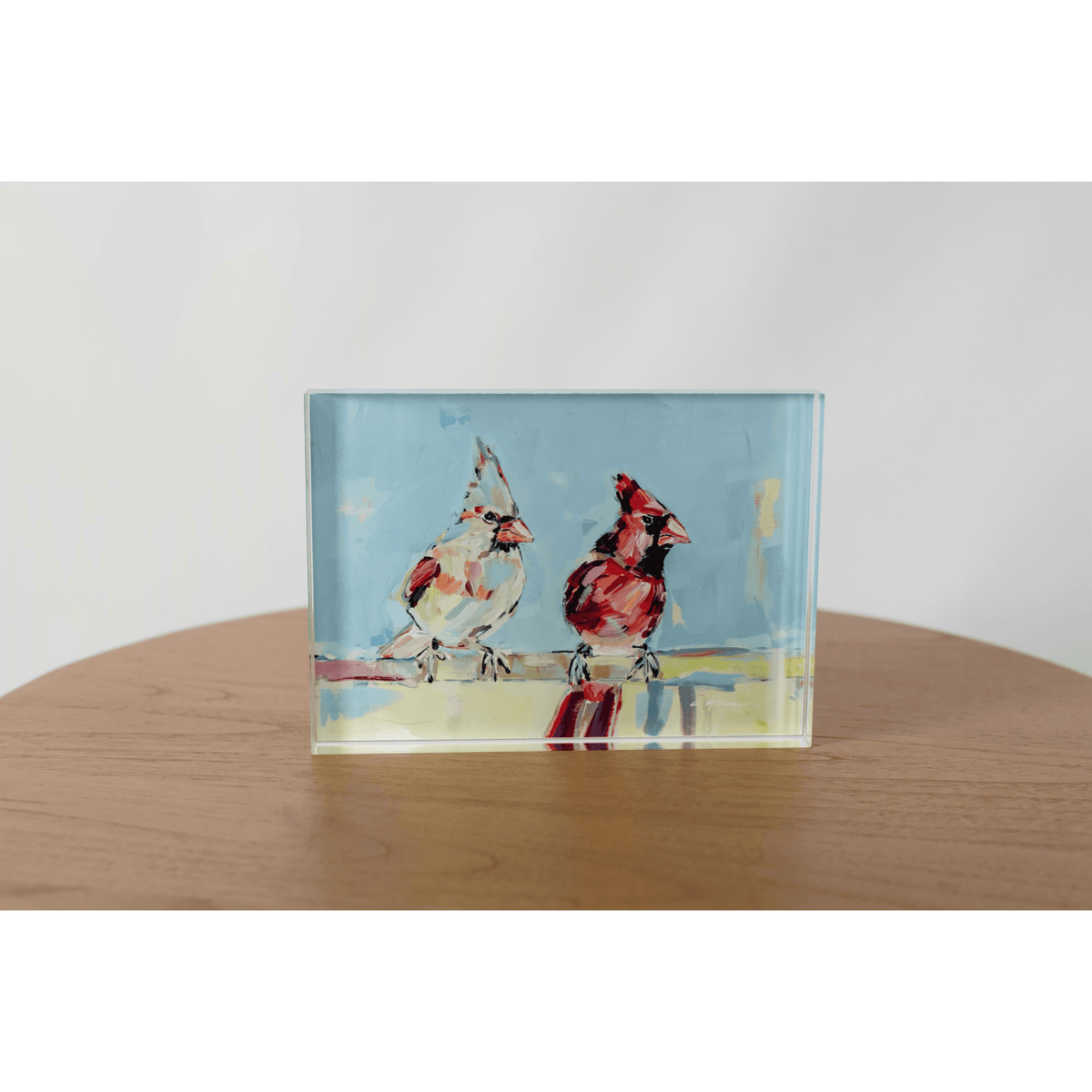 Always Together Cardinal Acrylic Tabletop Art
