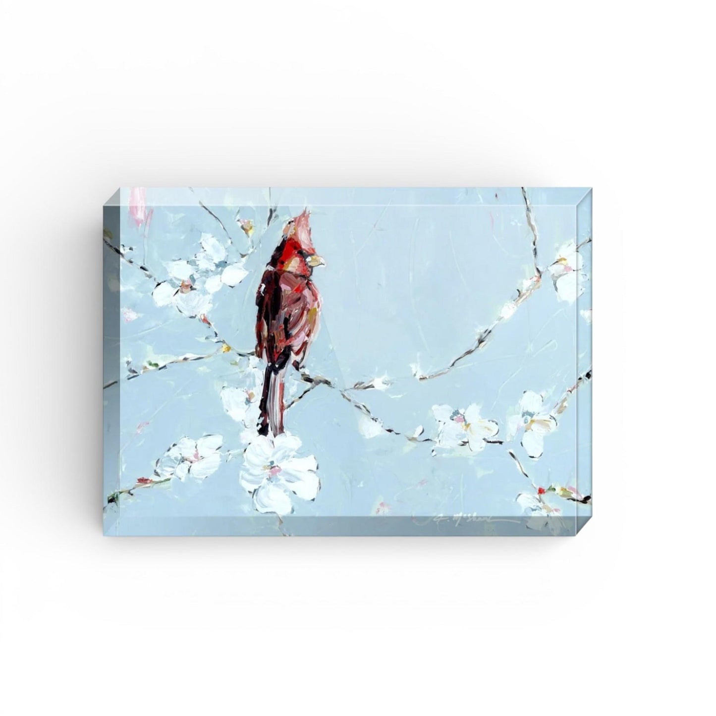 Always With You Cardinal Acrylic Tabletop Art