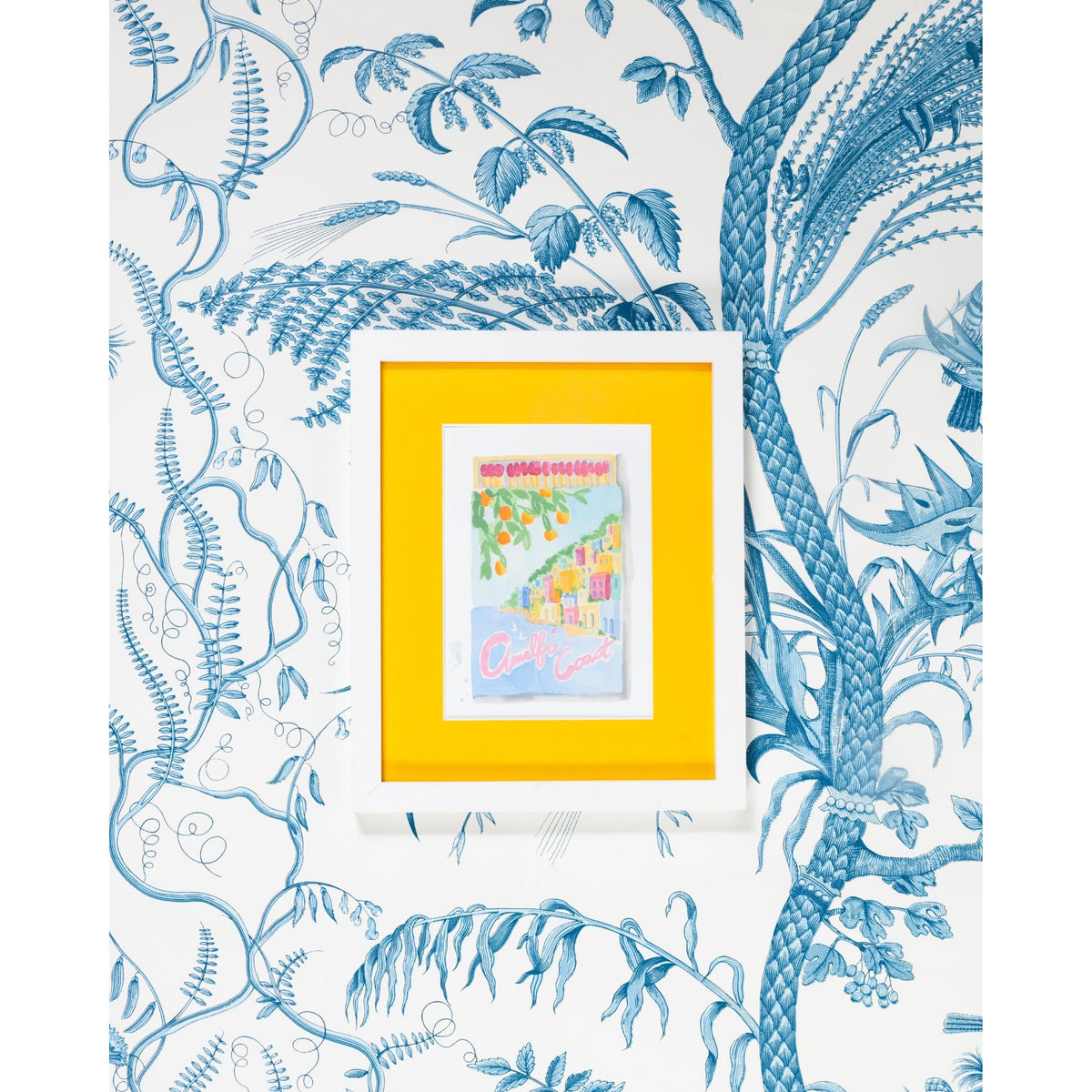 Amalfi Coast Matchbook Art Print