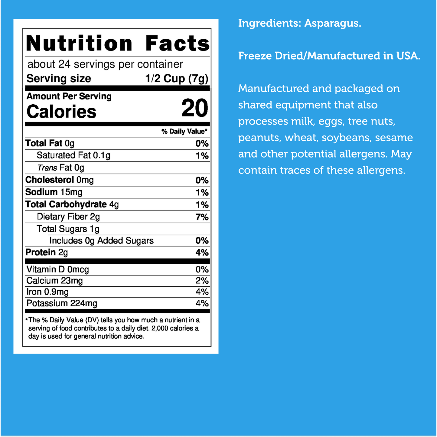 Freeze Dried Asparagus