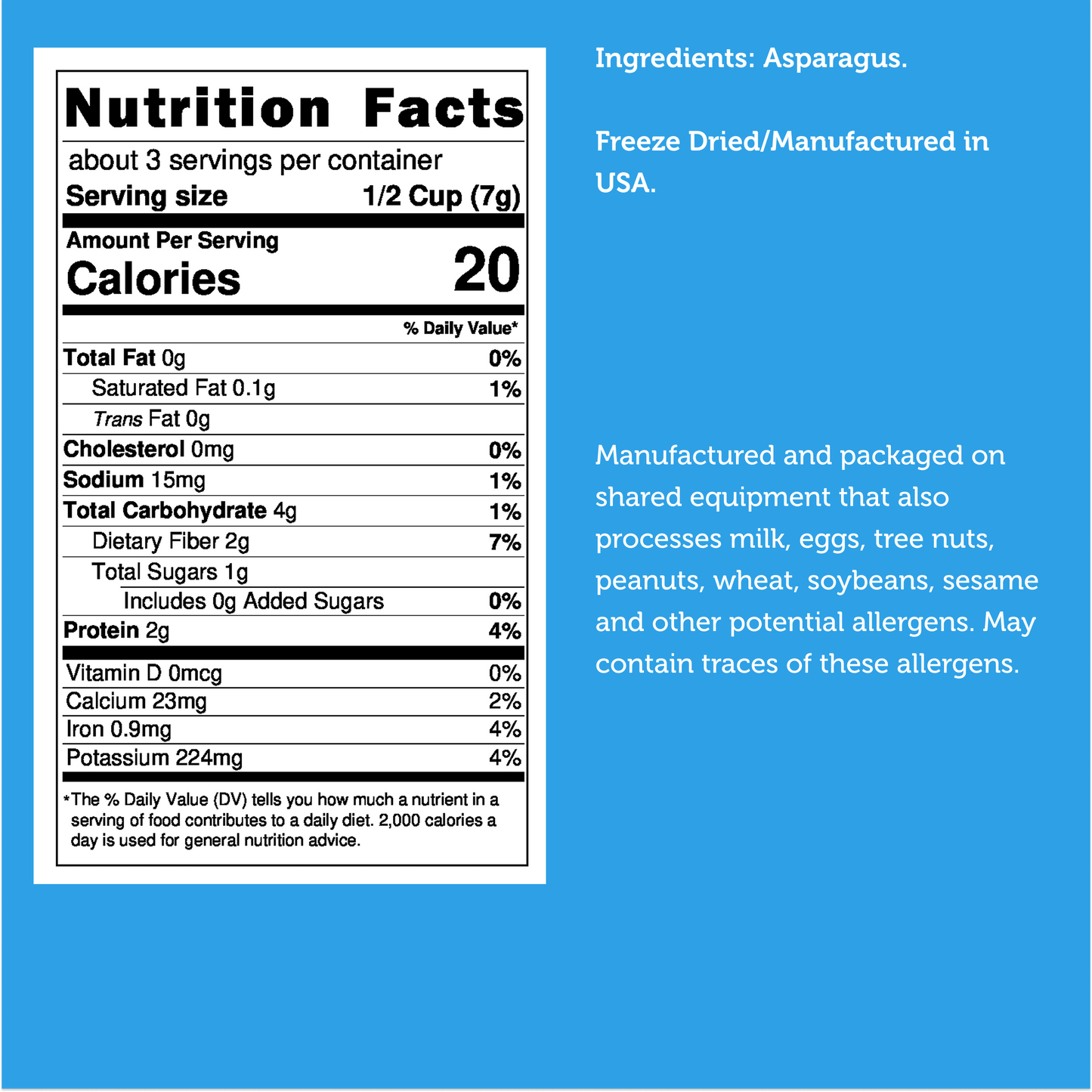 Freeze Dried Asparagus