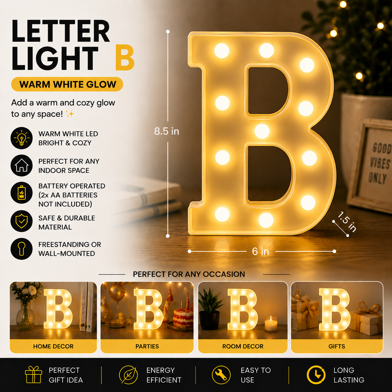 Letter Light | B
