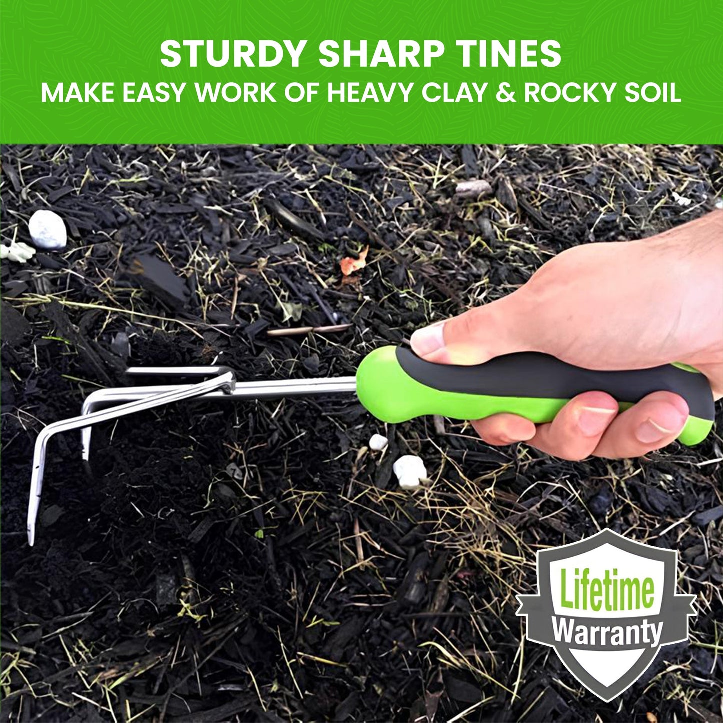 Stainless Steel Garden Hand Cultivator Tool