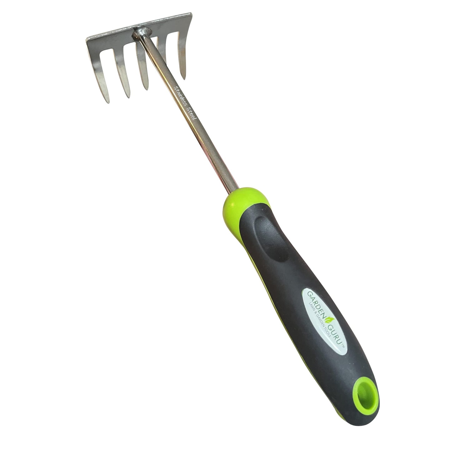 Stainless Steel 5 Tine Rake Cultivator Tiller Tool