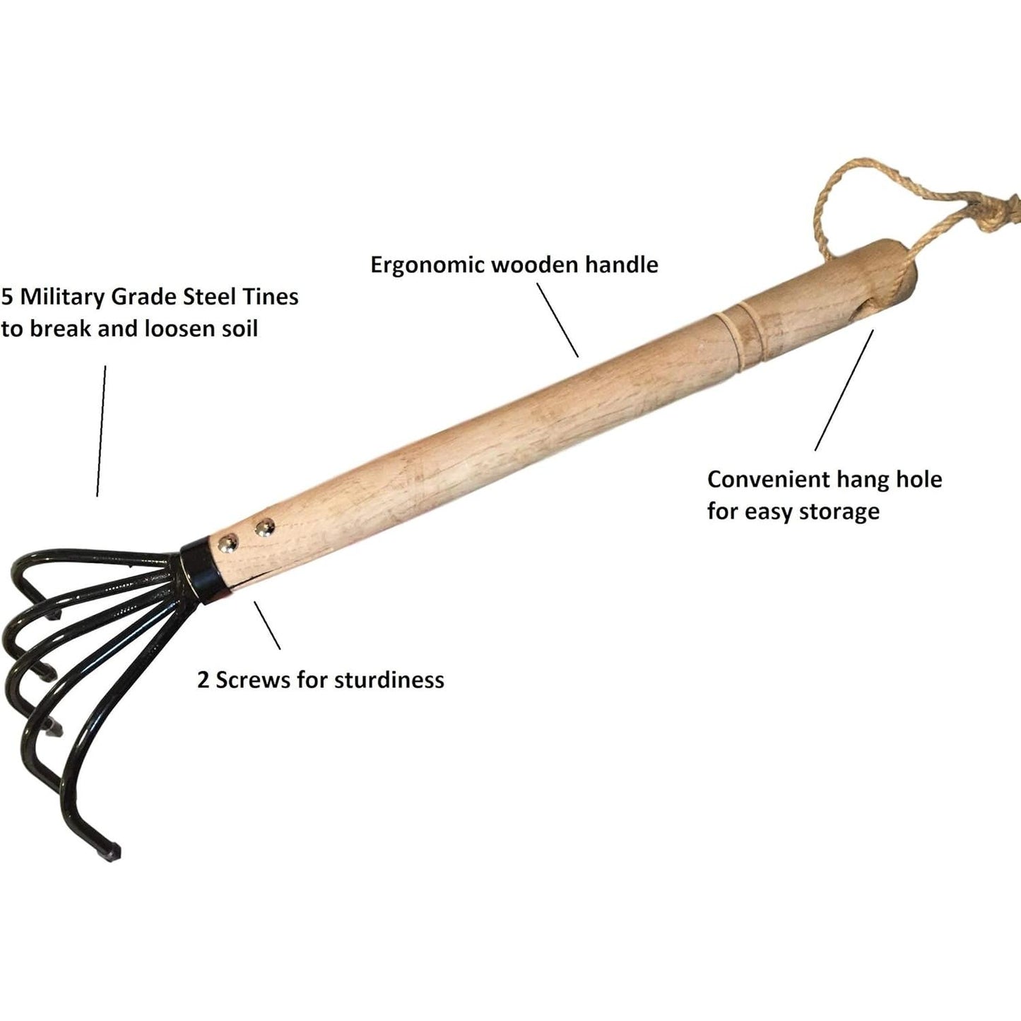 Garden Claw Cultivator Rake
