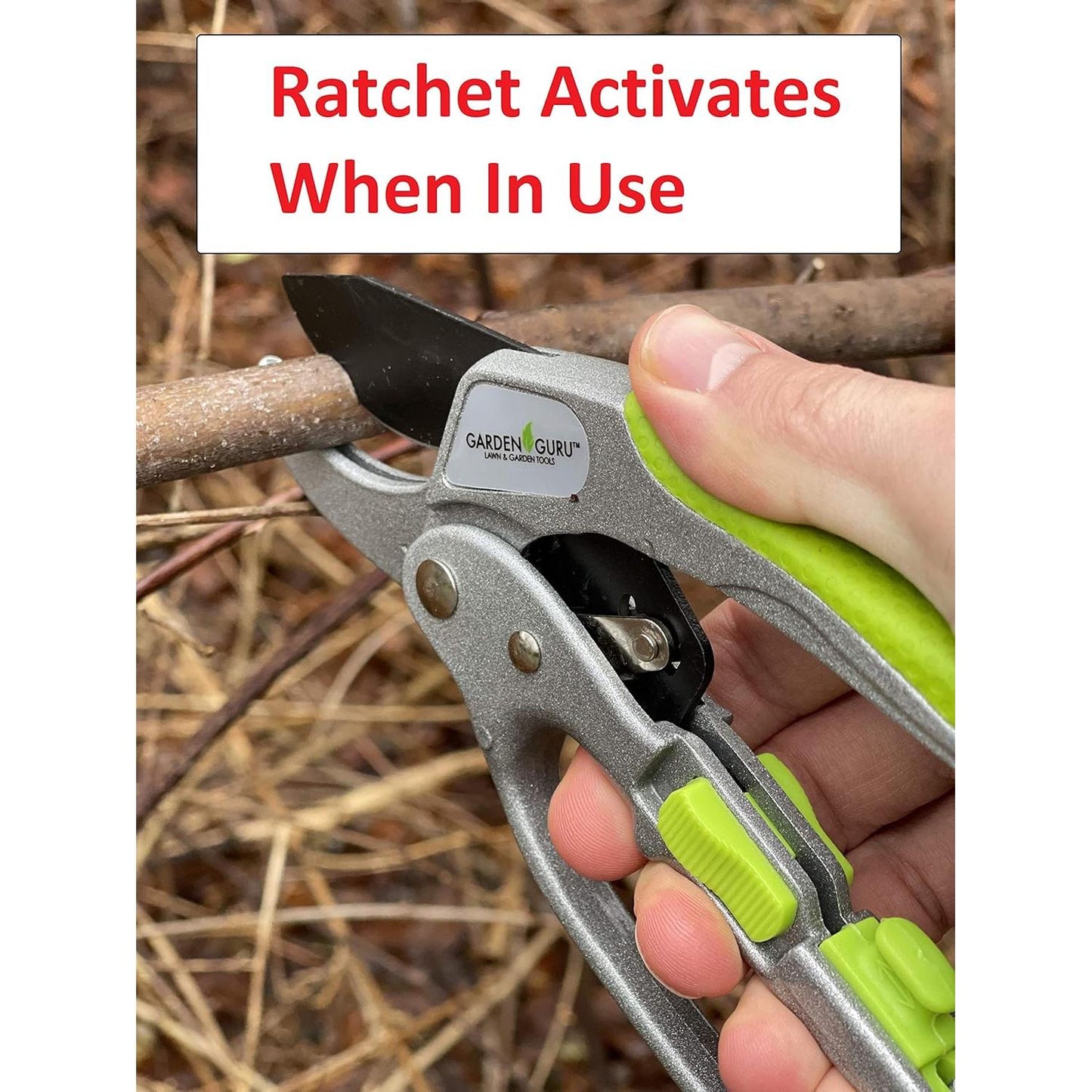 Ratchet Garden Pruning Shears Clippers Deluxe